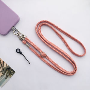 Dopamine Boost Pink Phone Strap Camping Travel Handy Crossbody Double Buckle Rope Practical Mobile Phone Accessories