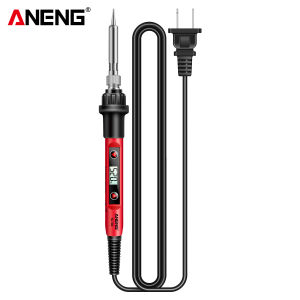 ANENG | ANENG SL102 60W Adjustable Temp Soldering Iron US Plug 180℃-520℃ Rapid Heating Welding Tool Kit for Electronic Circuit Repair