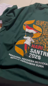 KAOS HARI SANTRI NASIONAL 2025 (VERSI 2) lengan pendek