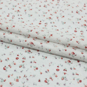 145cm Wide Strawberry Flowers Puzzle Cotton Fabric Patchwork Sewing Quilting Needlework Cloth Sewing Summer Dress Bedding Sheet
