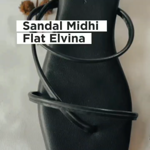 Sandal Elvina Sandal Wanita Flat Sandal Sehari hari Elegant Nyaman Empuk