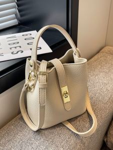 Túi Đeo Chéo Nữ Thời Trang Mùa Hè 2024 Túi Đeo Vai Đa Năng Túi Xô Mềm PU Khóa Từ Màu Trơn Phong Cách Hàn Quốc Túi Đeo Vai Đơn