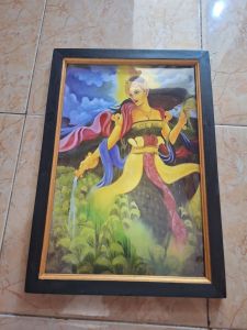 Hiasan Dinding Cetak Poster Dewi Lanjar plus bingkai ukuran 35x52cm