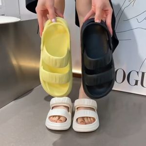 LIMITLESS Sandal Gunung JISOO Wanita Korea Casual Slip On Sepatu Sendal Rumah Wanita Tali Belakang Terbaru