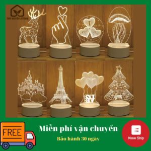 Đèn Ngủ 3D Kèm Đế Nhiều Hình Dáng Hiện Đại  Siêu Xinh 3 Màu  Đèn Decor Phòng Ngủ  Đèn Trang Trí