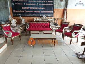 (WAJIB BACA DESKRIPSI) KURSI TAMU DPR KAYU JATI FINISHING JOK KAIN MEJA SOFA MEWAH MURAH INTERIOR RUANG TAMU TATATNING FURNITURES JEPARA