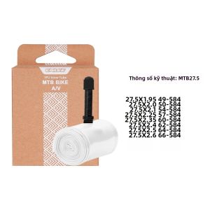 ENLEE | Ruột Xe Đạp ENLEE Siêu Nhẹ TPU Với Van Schrader Hợp Kim Nhôm Cỡ 26/27.5/29 Inch Lốp Trong Xe Đạp A/V 45mm Màu Trắng Phụ Tùng Xe Đạp Leo Núi MTB