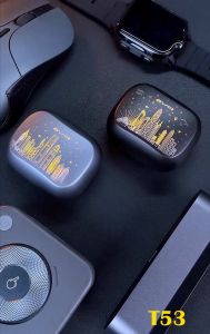 Awei T53 ANC Gaming Earbuds True Wireless Earbuds Gaming Headphone Stereo Sound Earphone Awei Bluetooth Earbuds