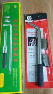 Mở lốp ô tô cao cấp. Bộ Tay công vặn lốp chữ L xe hơi ô tô chuyên dụng 4 đầu 17-19-21-23mm