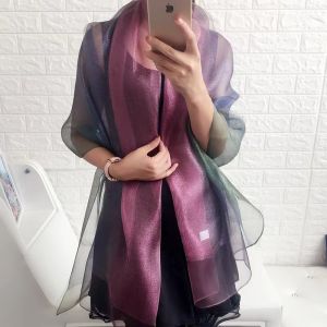 Red Silk Cheongsam Shawl Mom Wedding Dress Outerwear High-End  Silk Long Scarf Arm Covering Korean Style Decorative