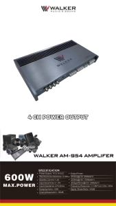 Amply DSP V-WALKER AM-95.4 Amply xe hơi của Đức dành cho combo âm thanh cao cấp cho 4 Loa cánh đẳng cấp từng chi tiết âm thanh