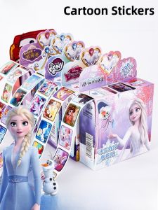 Elsa Princess Roll Stickers Frozen Reward Stickers Birthday Gift Toy Kindergarten Stick Pictures Animal Character Girls Stickers