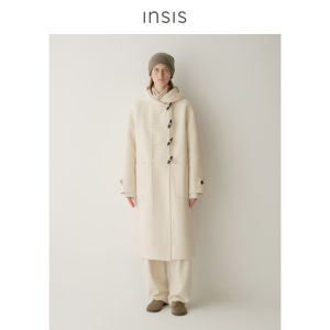 INSIS FEMME | Hooded Double Faced Long Coat Wool