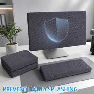 Stretchable Screen Protector Soft Elastic Cloth Cover Dustproof Sleeve for Computer Monitors at Work or Home