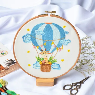 Embroidery Kit for Beginners Simple European Cartoon 3D Cross Stitch Handmade DIY Material Package Fabric Art Cross Stitch Set