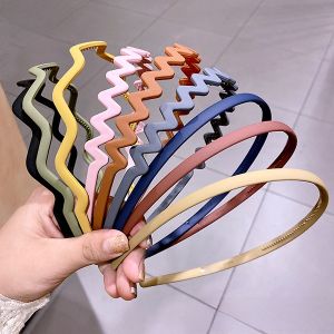 คลิปผมแบบเรียบง่ายสำหรับผู้หญิงที่ใช้สำหรับการล้างหน้าและกันลื่น ที่คาดผมสไตล์หวาน แหวนผมแบบบาง ที่คาดผมสำหรับตกแต่งผม