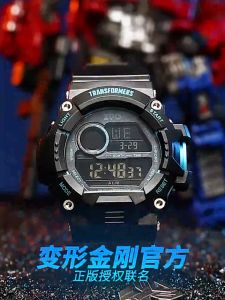 (With Box/53.5mm)100% Authentic TRANSFORMERS Watch for Boys Waterproof Watch with Backlight Digital Watch Shockproof Kids Watch Birthday Gift 7531