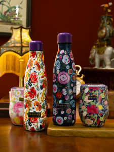 Cốc Cà Phê Cách Nhiệt Di Động Dành Cho Nữ Cốc Hút Straws Quà Tặng Sinh Nhật Cốc Nước Bằng Thép Không Gỉ Kháng Khuẩn Dung Tích 500ml