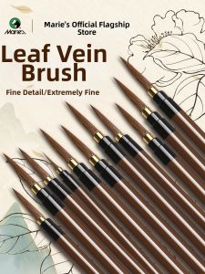 Marie’s | Fine Brush Set For Chinese Painting Wolf Hair White Drawing And Fine Bird Painting Slender Gold Calligraphy Writing