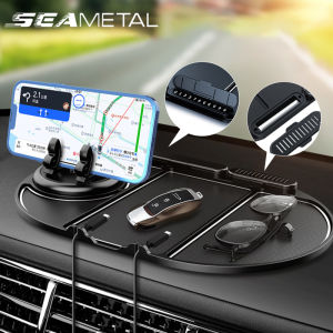 Car Dashboard Anti-Slip Mat Phone Holder Support Frame Multi-function Non Slip Pad Phone Number Plate Glasses Holder