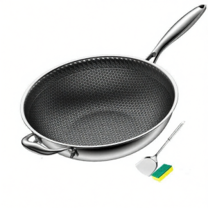 BAQILING | Non-Stick Induction Cooktop Stainless Steel Wok