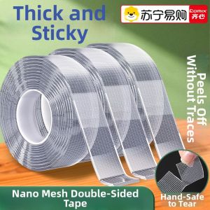 High-Adhesion Nano Double-Sided Tape Wedding Carpet Joining Transparent Grid Nano Adhesive Waterproof Wall No-Trace Comix