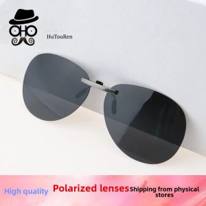 Invisible Driving Sunglasses Polarized Color Changing Clip-Ons for Men And Women Lake Head Person Brand UV Protection Sport Style