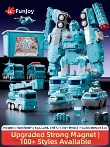FUZAO | Đồ Chơi Robot Từ Tính Ghép Hình Cho Bé 2-3 Tuổi