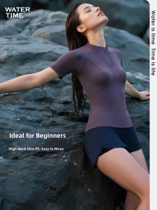 WATERTIME | Conservative Beach Holiday Swimwear for Curvy Women Separates Flat-bottomed