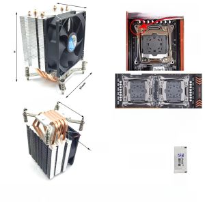 ตัวทำน้ำแข็ง CPU แบบท่อทองแดง PMT PA6 สำหรับเซิร์ฟเวอร์ Intel X99 X79 ชุดโมดูลบล็อกแบบเป็นทางการ ระบายความร้อนได้ดี ไม่มีเสียง