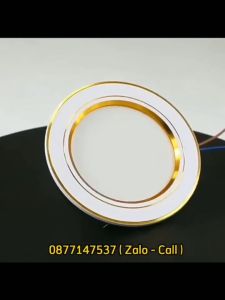 ( Bảo Hành 1 Năm )Combo 5 Đèn Âm Trần 9W 7W 3 Chế Độ Màu Nguồn Liền DOB Led Âm Trần Đế Đúc Viền Vàng Viền Bạc