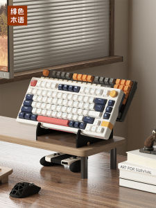 เคสเก็บคีย์บอร์ดแบบสามชั้น Acrylic Desktop สำหรับจัดระเบียบคีย์บอร์ดแบบมีสายไฟสำหรับจัดแสดงในออฟฟิศ