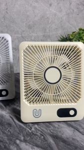 Kipas Angin Mini Portable Kotak Unitech ECOBREEZE MAX 5 Speed Mode + LED Baterai Indikator