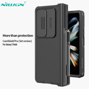 NILLKIN CamShield Pro for Samsung Z Fold 5 4 Case Slide Camera Back Protector Cover Kickstand with S-Pen Pocket for Z Fold 4
