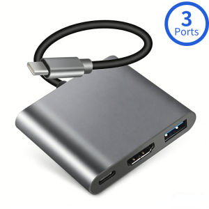 USB C HUB 3in1 Type C 3.0 to HDMI-compatible Docking Station PD Fast Charge 4K HDMI Adapter Splitter For MacBook Phone Computer