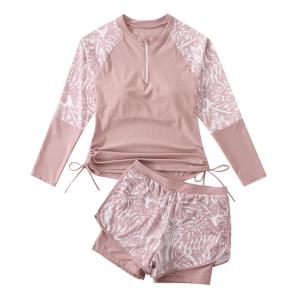 YUKE | Slimming Concealing Two-piece Long Sleeve Swimsuit