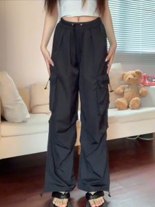 American Retro Overalls: Casual Pants for Women
