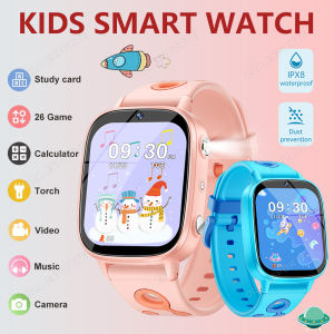 Childrens Smartwatch 1.8" Screen HD Camera 26 Puzzle Games LED Flashlight Calculator Learn Kids Watch Student Boys Girls Gifts
