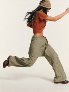 Monterest | Retro Dyeing Removable Versatile Folded Leisure Pants