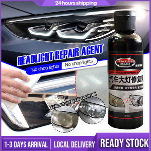 150ML Car Headlamp Cleaner Headlamp Polish Repair Nano Coating Upgrade Headlight Lens Restoration Clean Retreading Agent Spra-y Polish Repair Fluid Scratch Remover Motorycle Headlight Polishing Liquid
