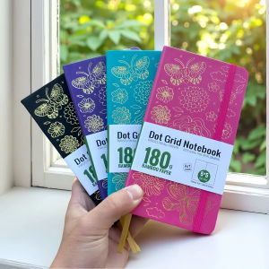 BUKE Butterfly And Blossom B6 Pocket Dotted Sketchbook Journal 180gsm Paper Suitable For  Colored PencilsMarkers Paintings
