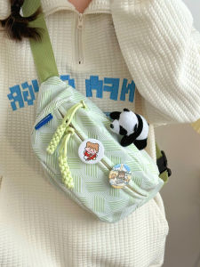 BZBC | Cute Dumpling Shaped Crossbody Bag For Women Summer 2024 New Style Waist Chest Bag Sport Backpack Nylon Material Foldable Soft