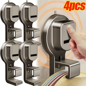 2/4Pcs Suction Cup Hooks Waterproof No Hole Punch Reusable Wall Mounted Strong Hook Home Kitchen Bathroom Organization