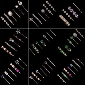 Upscale คริสตัลหรูหรา Zircon คลิปผมอารมณ์ Elegant Wild Hair Pins Leisure PROM Street Beat บุคลิกภาพ Retro ผม