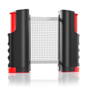 72" Retractable Table Tennis Net with Clamps Portable Ping Pong Net Rack for Any Table Replacement Table Tennis Net Rack Posts