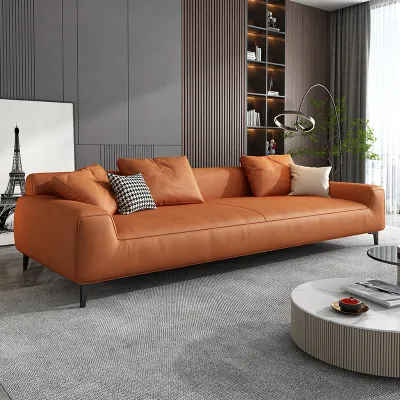 Modern Simplistic Velvet Durable Sofa 3-4 Seater