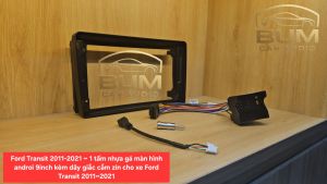 Ford Transit 2011-2021 - 1 khung nhựa màn hình androi 9inch kèm dây cảm ứng cho xe Ford Transit 2011-2021