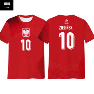 Robert Lewandowski 2024 European Championship Quick-dry Short Sleeve T-Shirt