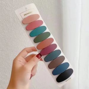 กิ๊บติดผมสีโมรันดีแบบด้าน 10/30/50 ชิ้น ชุดกิ๊บติดผมแบบเรียบง่าย กิ๊บติดข้างผมแฟชั่น เครื่องประดับผมสำหรับสาวๆ