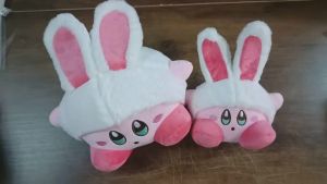 Takara Tomy | Gối Ôm Hình Thỏ Kirby 20cm-30cm Đồ Chơi Nhồi Bông Thú Bông Máy Gắp Trang Trí Phòng Trẻ Em Quà Tặng Ngày Lễ Cho Bé Gái Chất Liệu Bông PP Ngắn